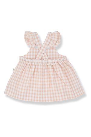 Abito in cotone bianco e rosa 1+IN THE FAMILY KIDS | RHODESBLOSSOM